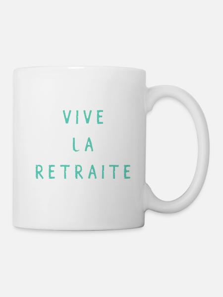 BONNE RETRAITE. JOYEUSE RETRAITE. VIVE LA RETRAITE - Mug blanc - blanc