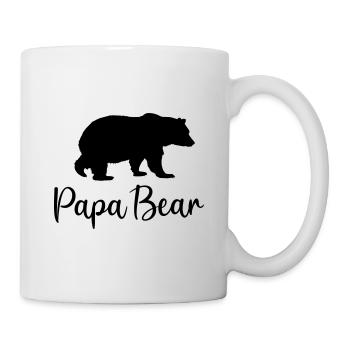 Papa Bär Bester Vater Geschenkidee Familie - Tasse - Weiß - Rechts