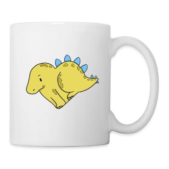 Liebe Stegosaurus - Tasse - Weiß - Rechts