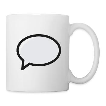Bande dessinée Speech Bubble - Mug blanc - blanc - Droite