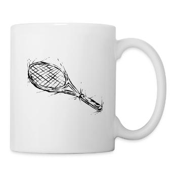 Tennis rackets - Mug - white - Right