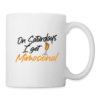 On Saturdays I Get Mimosional Brunch Shirt - Tasse - Weiß - Rechts