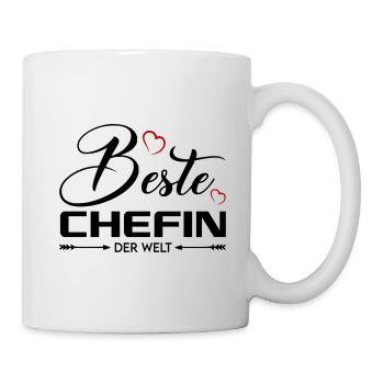 Beste Chefin Boss Arbeitgeberin Frauen - Tasse - Weiß - Rechts