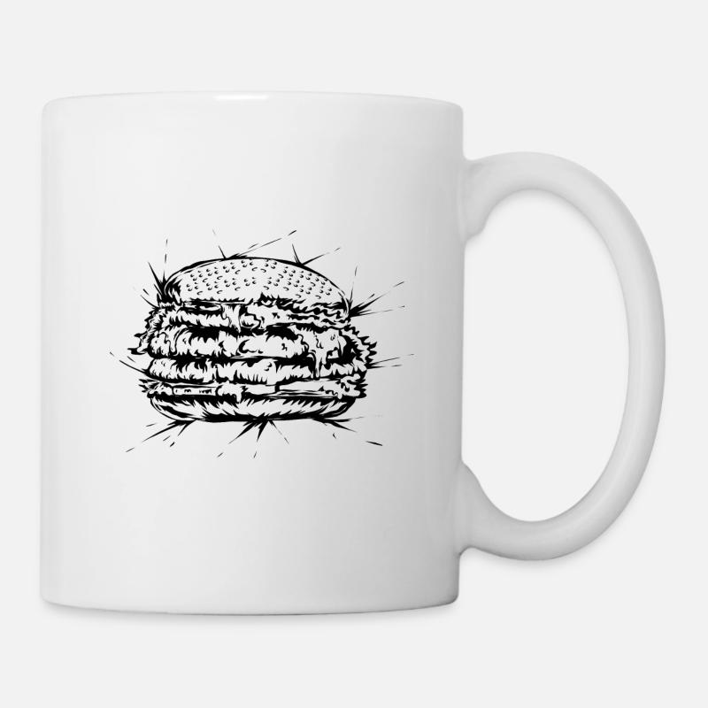 Burger - Tasse - Weiß
