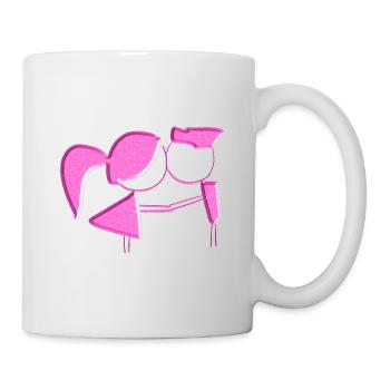 Amoureux Saint-Valentin Symbole Amour - Mug blanc - blanc - Droite