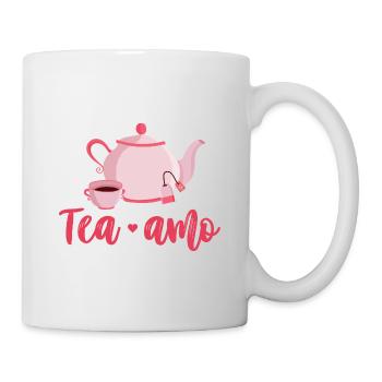 Tea Amo Graphic Tea Drinking Tea Lover Tea Brewing - Tasse - Weiß - Rechts