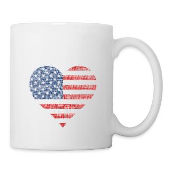 USA America - Tasse - Weiß - Rechts