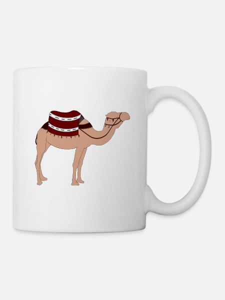 Chameau marocain - Chameau du Sahara - Chameau du - Mug blanc - blanc