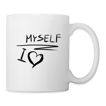 ich liebe mich selbstliebe herz - Tasse - Weiß - Rechts