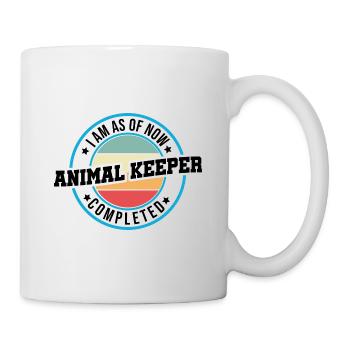 I Am As Of Now Animal Keeper Completed Animal Love - Tasse - Weiß - Rechts