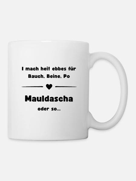 Maultschen Schwaben Schwäbisch Spezialität - Tasse - Weiß