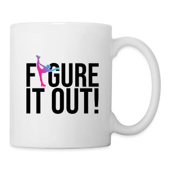 Figure It Out Ice Skating Figure Skating Ice Skate - Tasse - Weiß - Rechts