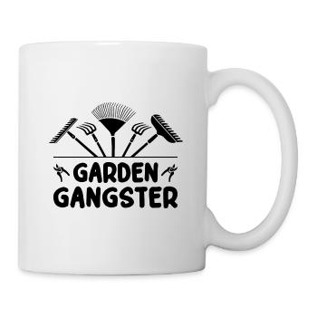 Garden Gangster Graphic Gardener Hogriculture Gard - Tasse - Weiß - Rechts