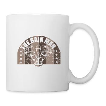 Bodybuilder Kraftsport Fitness Motiv - Tasse - Weiß - Rechts