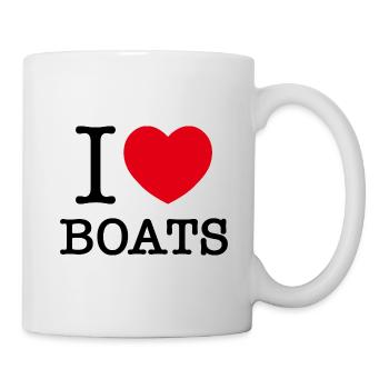 I Love Boats - Mug - white - Right