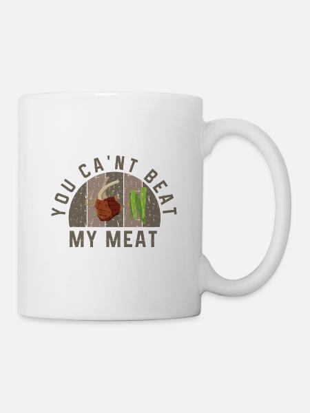 Lustiger Grill-Spruch I Grillen Motiv - Tasse - Weiß
