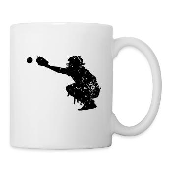 Baseball - Tasse - Weiß - Rechts