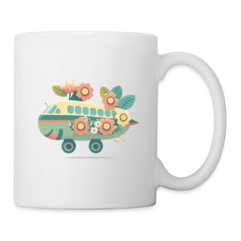 Dépliant Bonne humeur 1 - Mug blanc - blanc - Droite