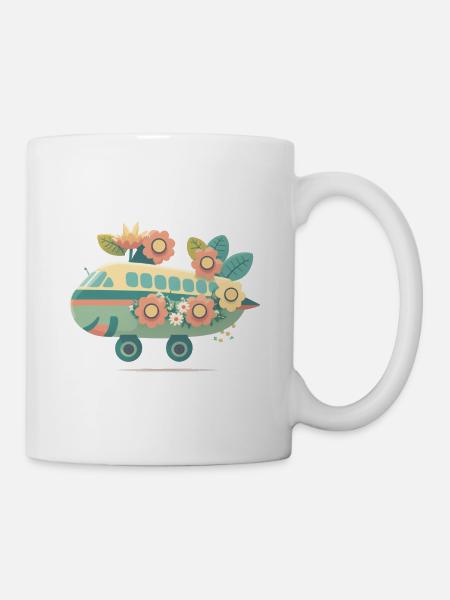 Dépliant Bonne humeur 1 - Mug blanc - blanc