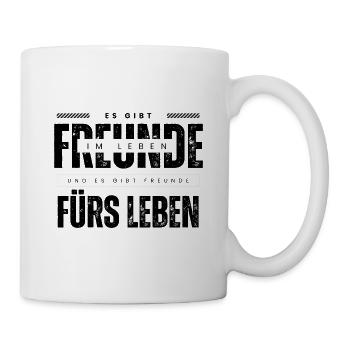 Beste Freunde FREUND Kumpel Kumpels - Tasse - Weiß - Rechts