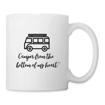 Campeur du fond du cœur Van - Mug blanc - blanc - Droite