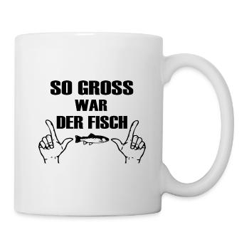 Angeln - Tasse - Weiß - Rechts