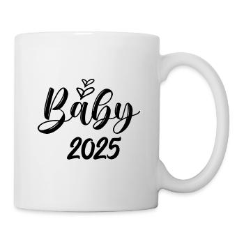 Bébé 2025 Grossesse annonce la naissance du bébé - Mug blanc - blanc - Droite