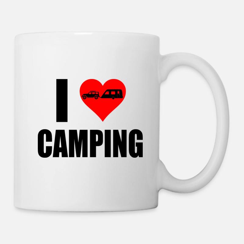 camping - Tasse - Weiß