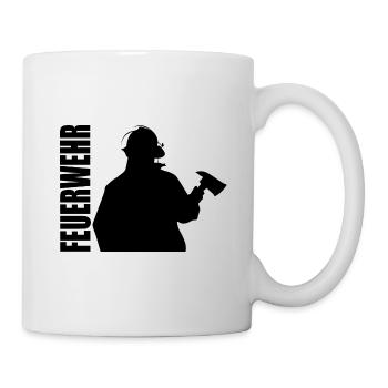 Feuerwehr - Tasse - Weiß - Rechts