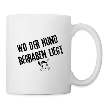 Hintergründige Enthüllungen Styles | Redewendung - Tasse - Weiß - Rechts