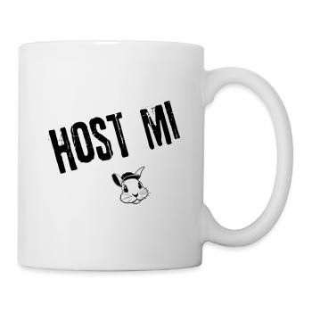 HostMi_Aufgeschlossen | Redewendung - Tasse - Weiß - Rechts