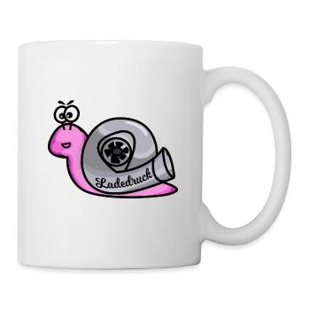 Turboschnecke Rosa - Tasse - Weiß - Rechts