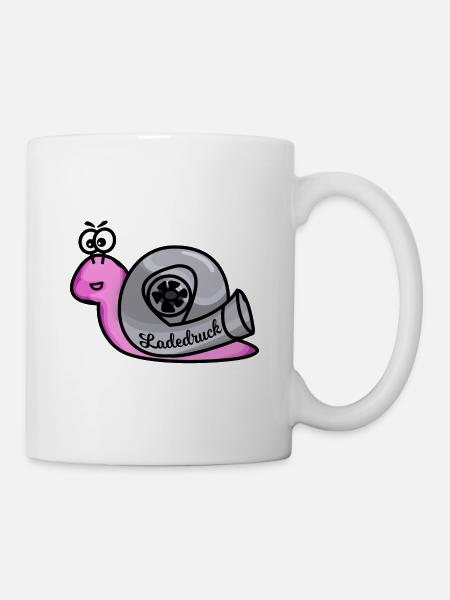Turboschnecke Rosa - Tasse - Weiß