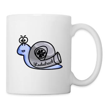 Turboschnecke Hellblau - Tasse - Weiß - Rechts