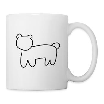 Bear Animal Symbol - Mug - white - Right