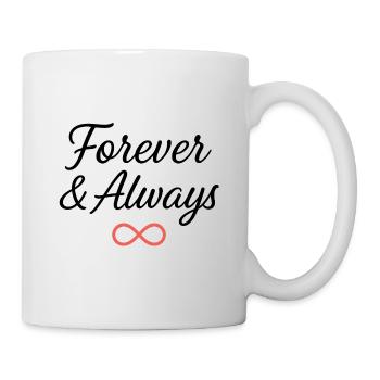 Eternal Infinity Symbol Typography Design - Mug - white - Right