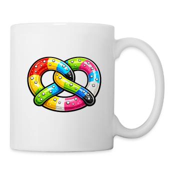 Gourmet-Regenbogenbrezel - Tasse - Weiß - Rechts