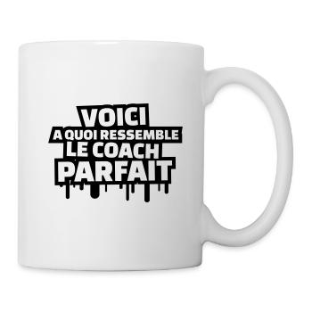 voici à quoi ressemble le coach parfait - Mug blanc - blanc - Droite