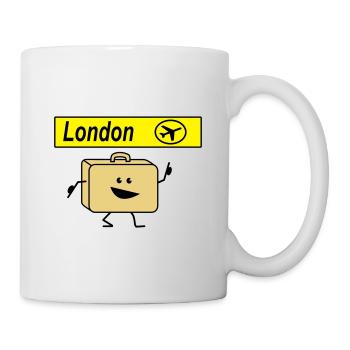 Suitcase london - Mug - white - Right