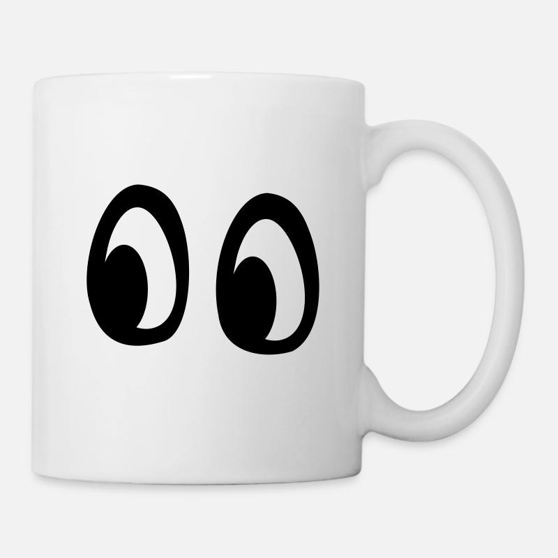 grands yeux - Mug blanc - blanc