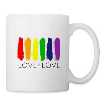 Love is Love Rainbow Painting - Mug - white - Right