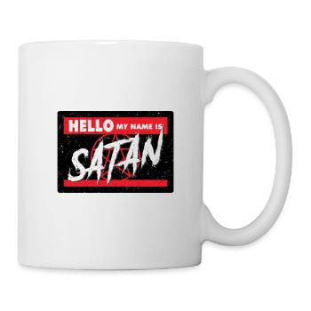 Hello my name is satan - Mug - white - Right