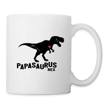 Papasaurus Dinosaur - Tasse - Weiß - Rechts