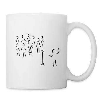 chor-gesang mit dirigent - Tasse - Weiß - Rechts