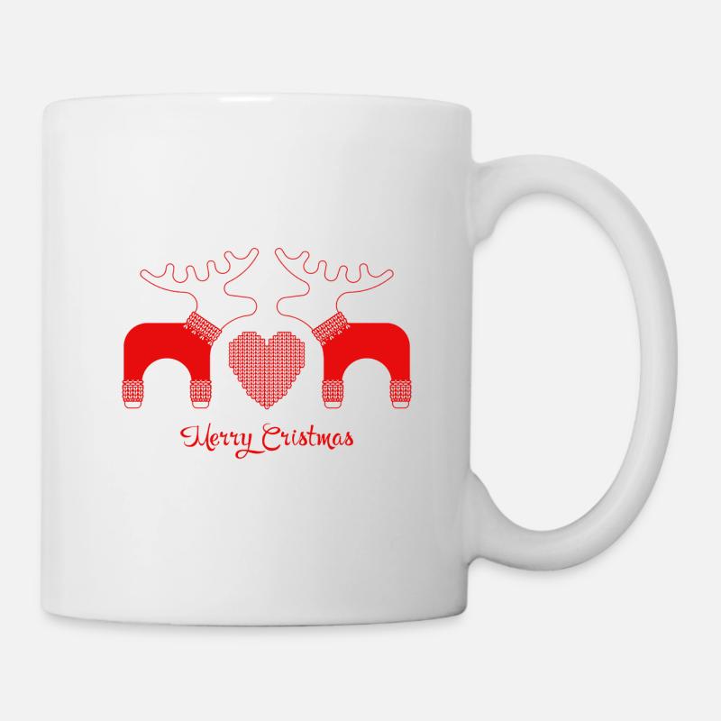 Adorable Reindeer - Mug - white