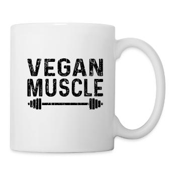 Vegan Muscle - Fitness - Mug blanc - blanc - Droite