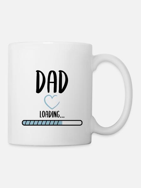 Soon dad - Tasse - Weiß