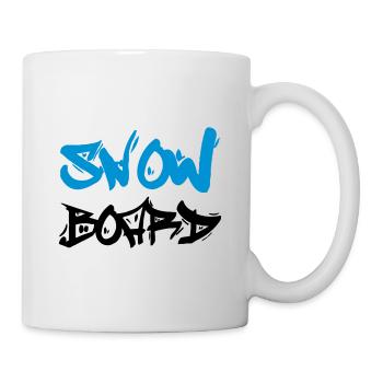 Snowboard - Tasse - Weiß - Rechts