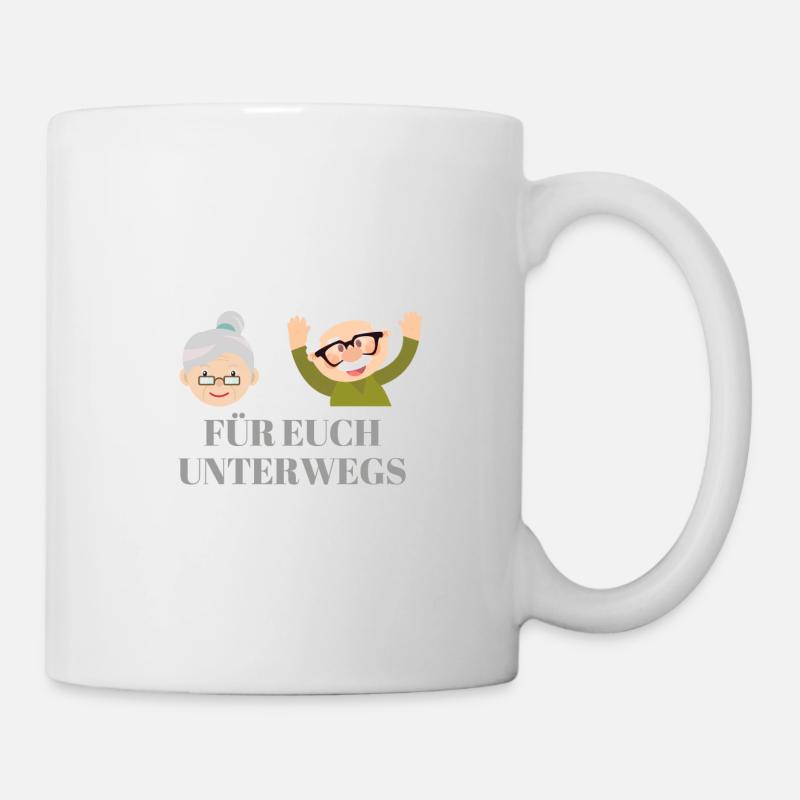 Für euch unterwegs - Tasse - Weiß