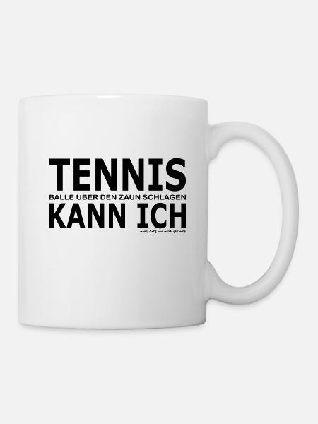Tennis kann ich - Tasse - Weiß